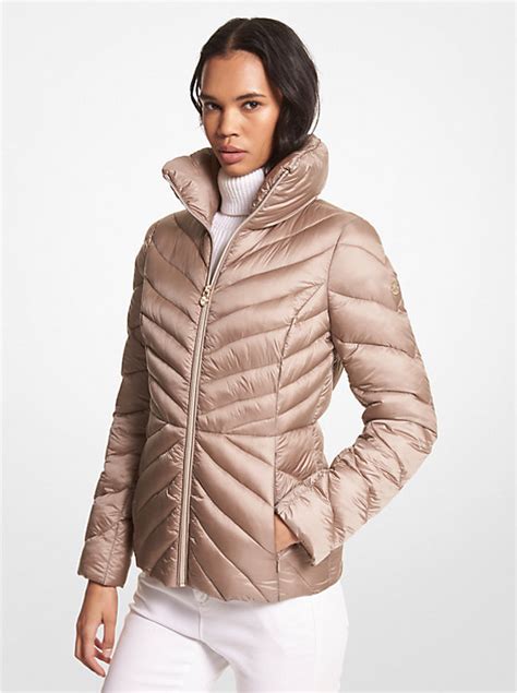 michael kors non puffer jacket|Michael Kors packable puffer.